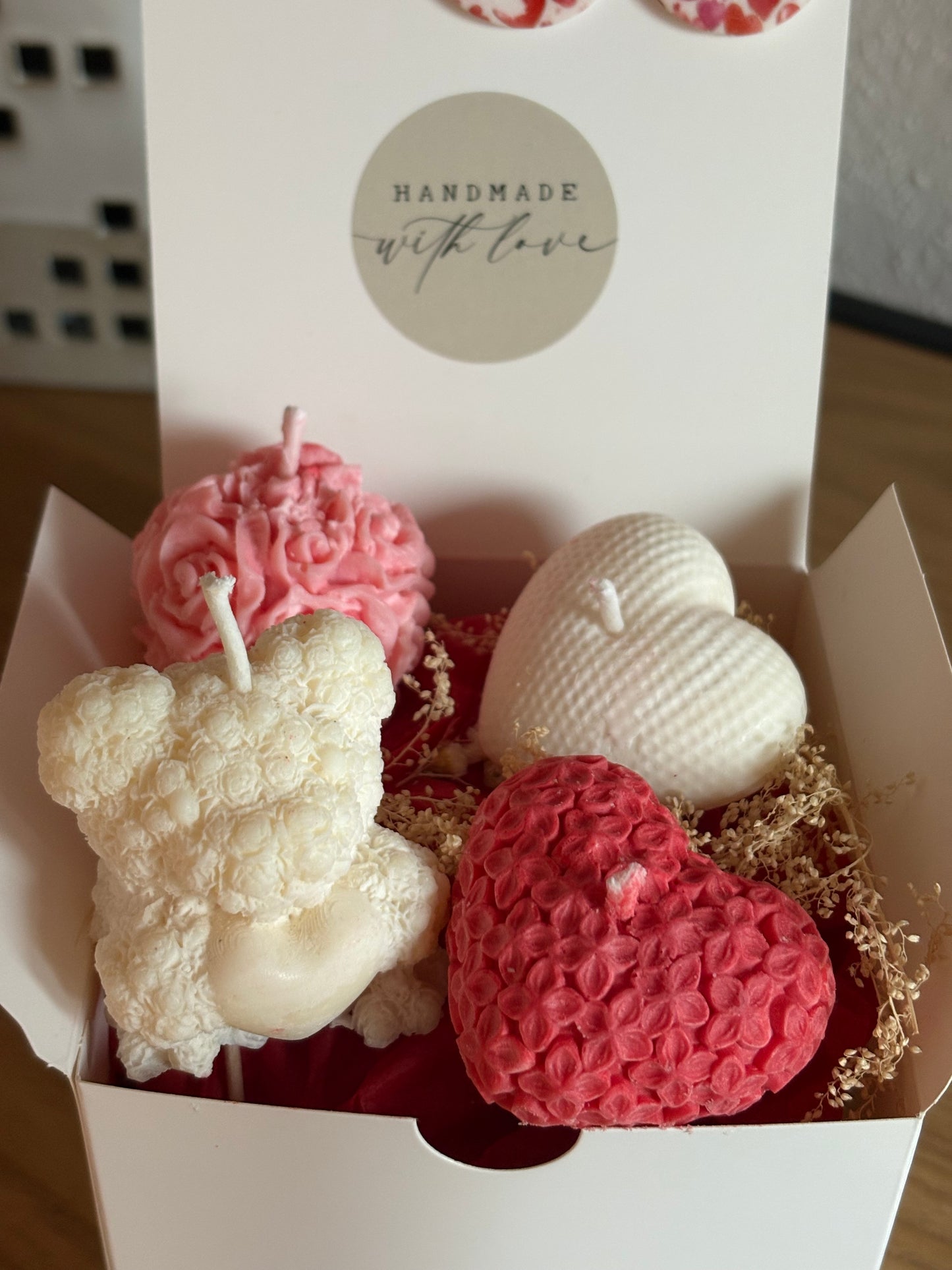 Coffret Saint-Valentin de bougies