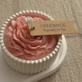 Bougie rose petit pot 100Ml