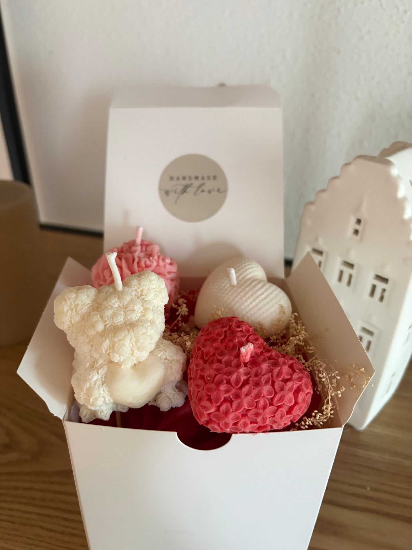 Coffret Saint-Valentin de bougies