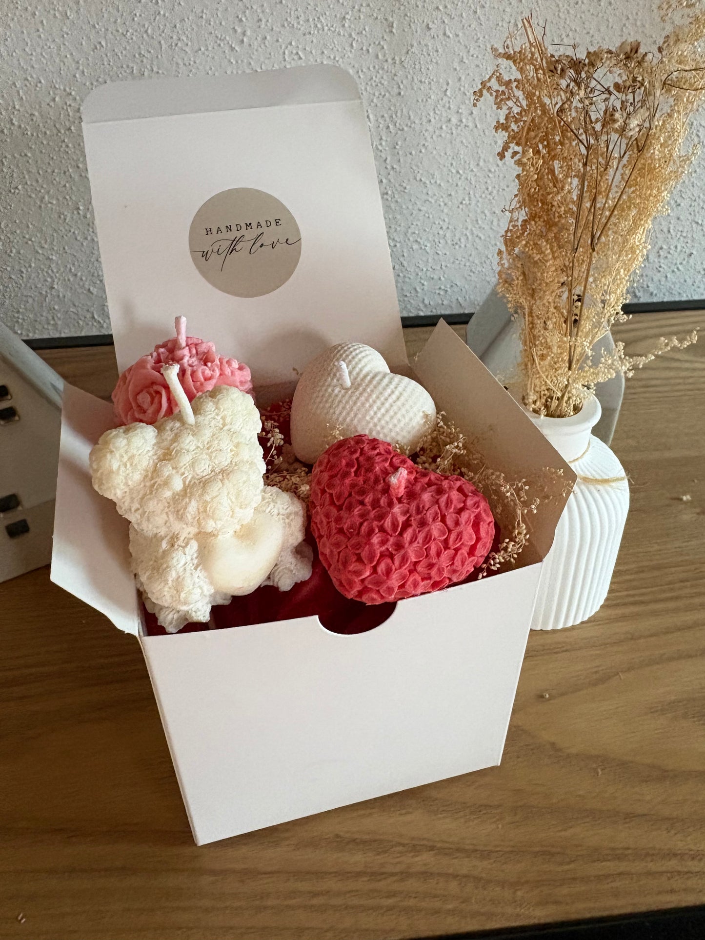 Coffret Saint-Valentin de bougies