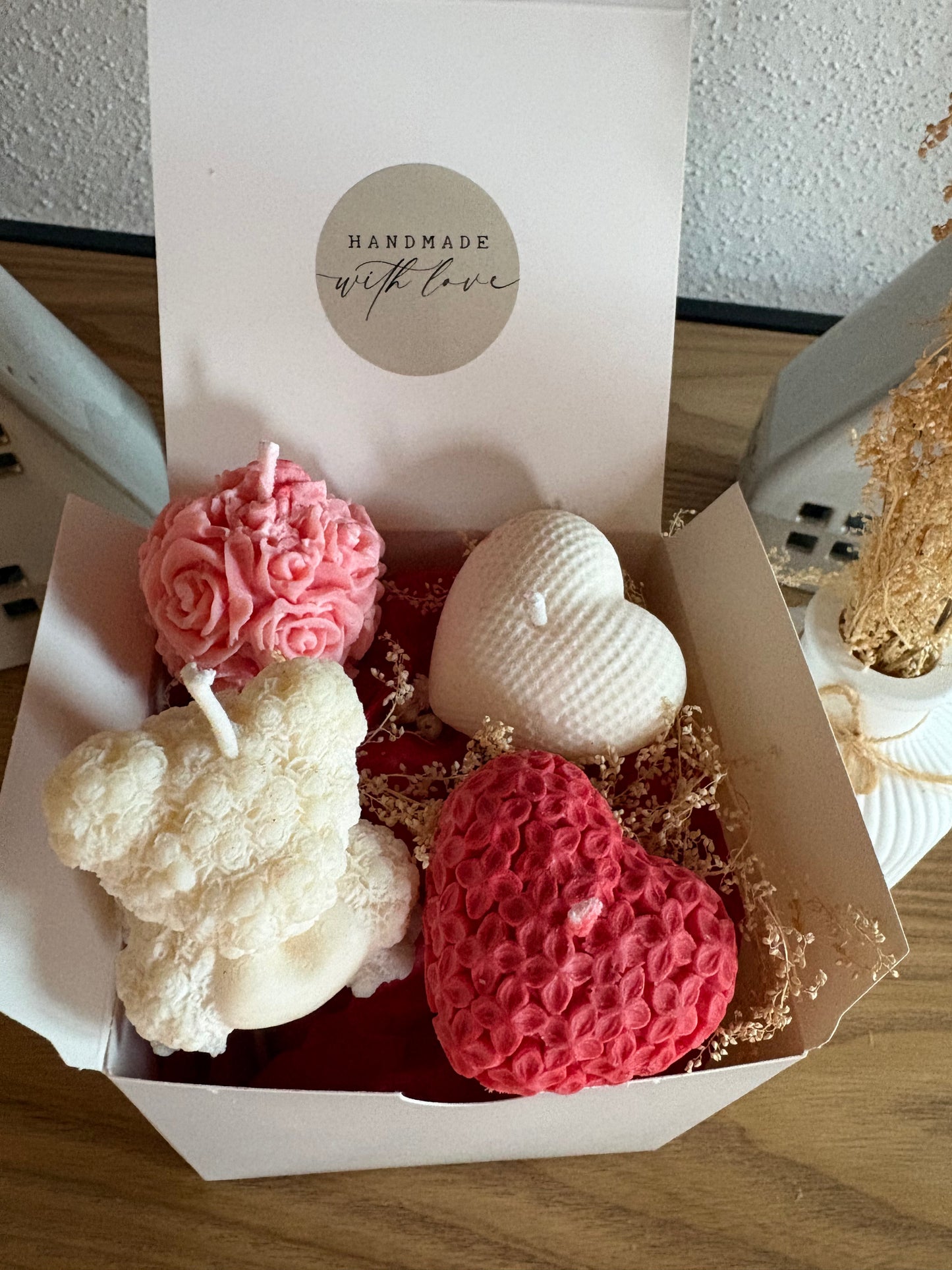 Coffret Saint-Valentin de bougies